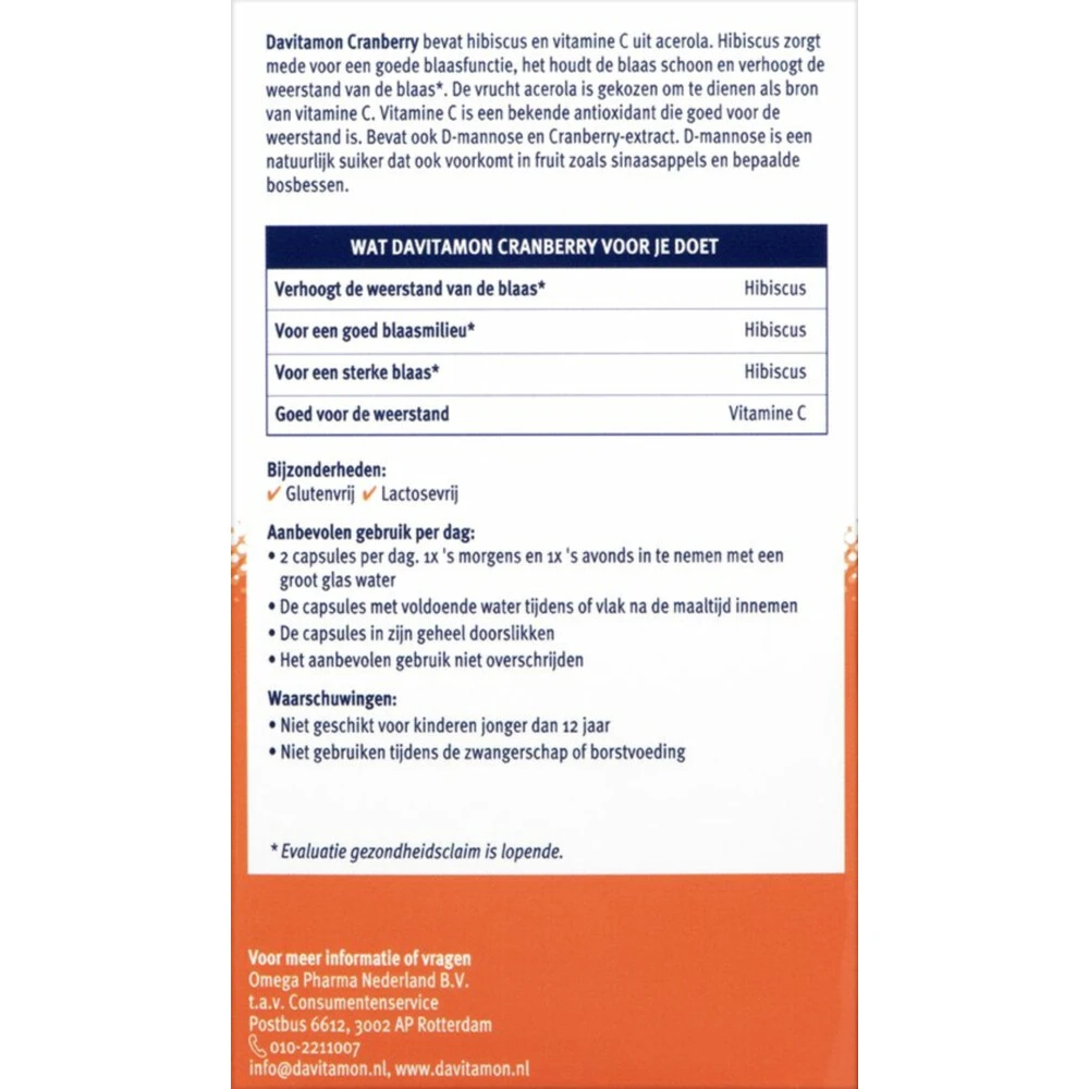 Davitamon Cranberry 2 Davitamon Cranberry - Afbeelding 2