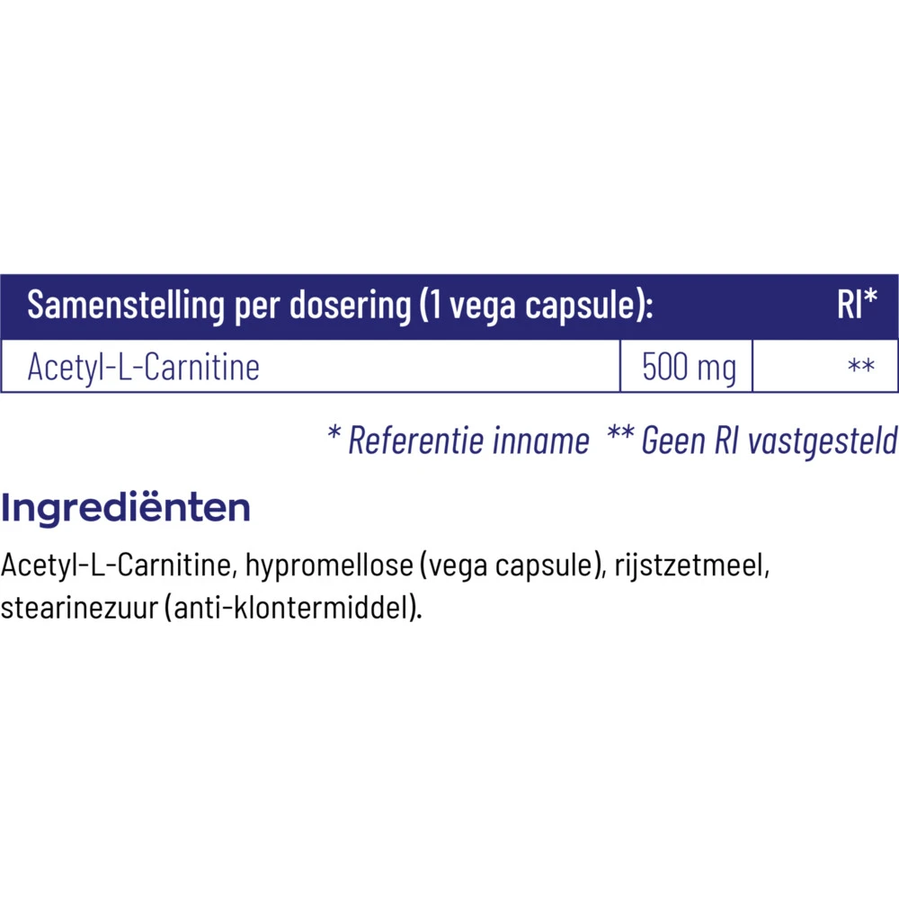 Vitakruid Acetyl L-Carnitine 4 Vitakruid Acetyl L-Carnitine - Afbeelding 4
