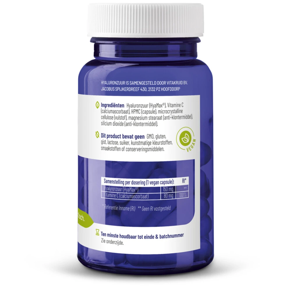 Vitakruid Hyaluronzuur 150 2 Vitakruid Hyaluronzuur 150 - Afbeelding 2