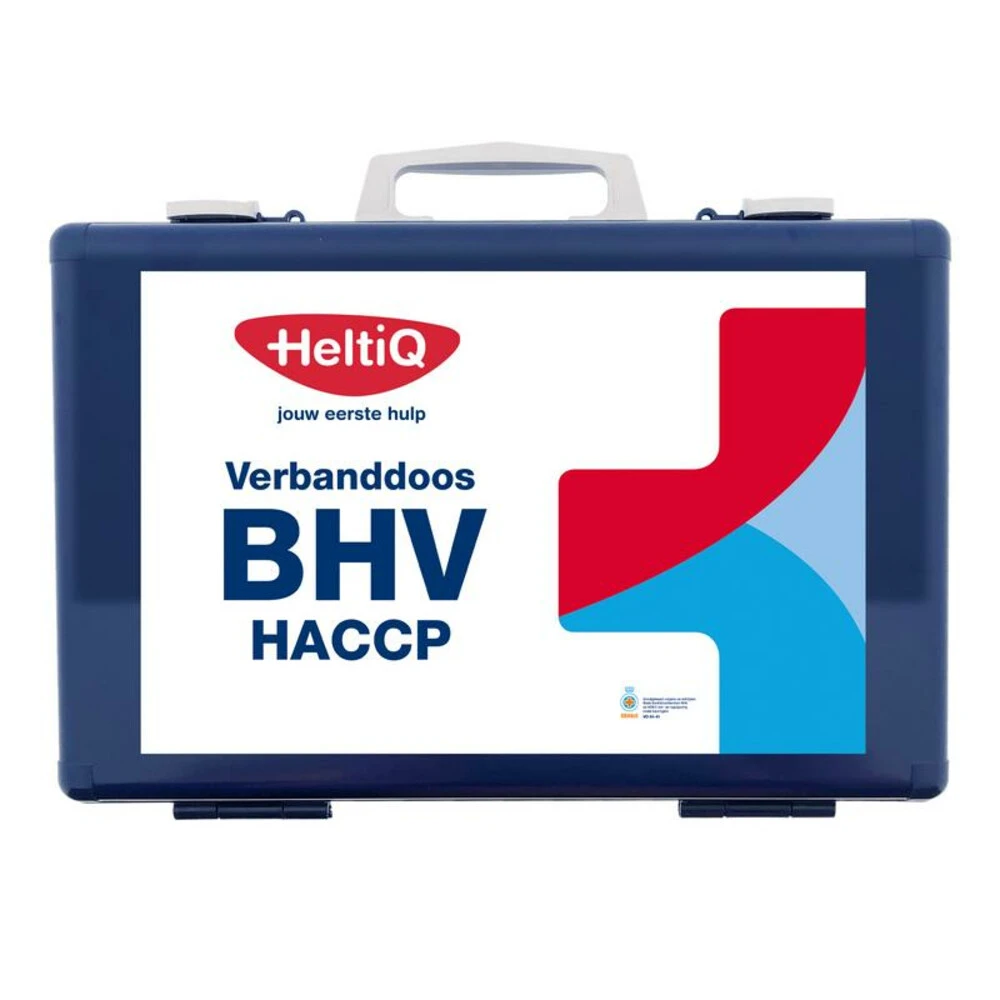 HeltiQ BHV Verbanddoos Modulair HACCP Blauw 1 HeltiQ BHV Verbanddoos Modulair HACCP Blauw
