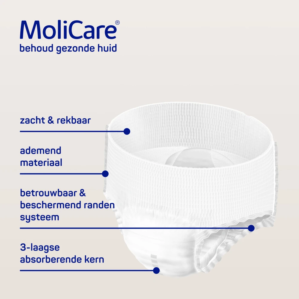 4x Molicare Premium Mobile 10 Druppels Medium 2421 Ml Absorptie 2 4x Molicare Premium Mobile 10 Druppels Medium 2421 Ml Absorptie - Afbeelding 2