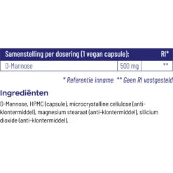 Vitakruid D-Mannose 500 8 Vitakruid D-Mannose 500 -Verzorgingsproducten 739405 4