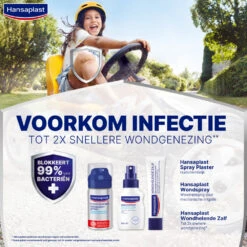 2x Hansaplast Pleister Spray 6 2x Hansaplast Pleister Spray -Verzorgingsproducten 77017 3
