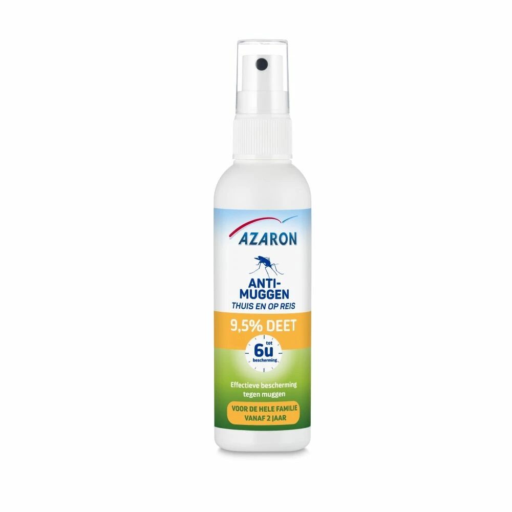 2x Azaron Anti Muggenspray 9,5% DEET 3 2x Azaron Anti Muggenspray 9,5% DEET - Afbeelding 3